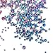 Mix 6 Size Blue Rainbow Rhinestones Nail Crystals for Nail Art Flatback 1.5mm-4mm Glass Gems Stones Round Beads for Nails Decoration Crafts Eye Makeup Clothes Shoes (Mix SS4-SS16, Magic Blue)