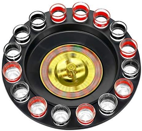 Shot Glass Roulette Drinking Game 16 Piece Party Set