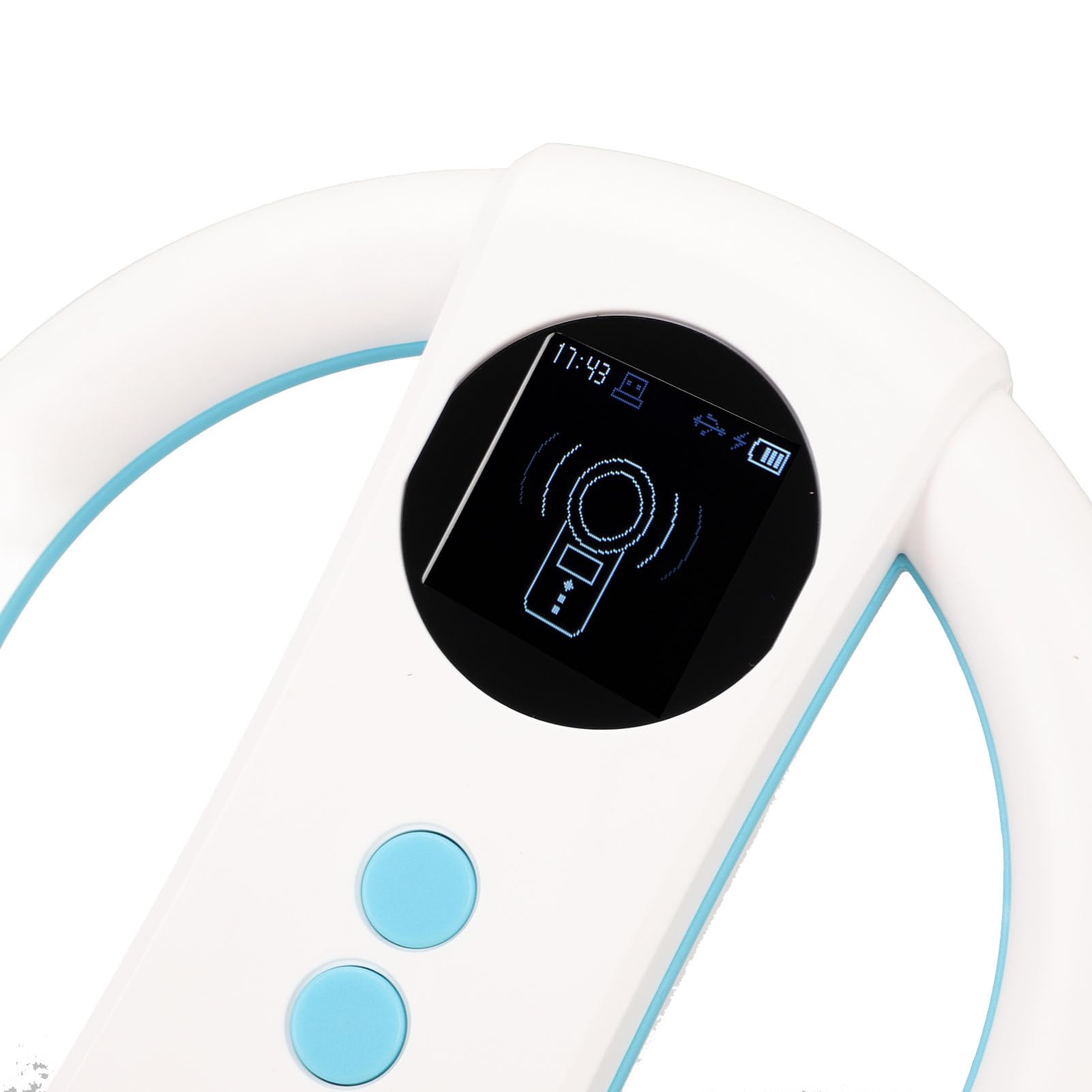 Scanner per targhette identificative per animali con lettura a doppia frequenza 134,2kHz / 125kHz, batteria ricaricabile da 650mAh, porta dati USB, scanner portatile per