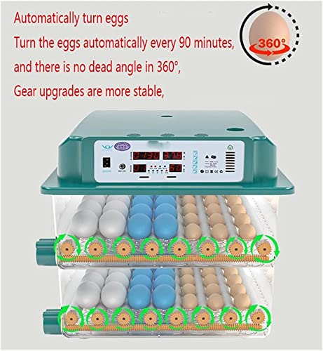 CXSMKP Brutmaschine Huhn Automatischer Inkubator Bauernhof Brutmaschine 98/120 Eier Hatcher Automatischer Ei Inkubator… – Bild 5