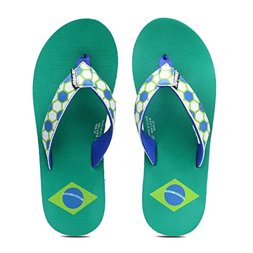 Image of FOOTBALL | Uber Cool | Fun | Colourful | Hip | Flip Flops for Kids