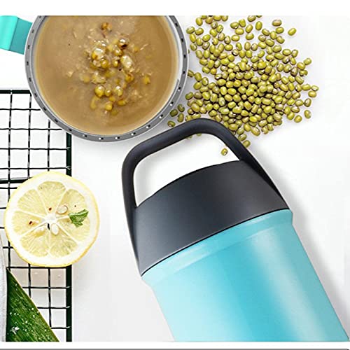 Gestoofde beker Slobby vacuüm stoven pot roestvrij staal vacuüm mok groothandel draagbare stoven beker bento box groen - Image 3