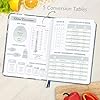 LuBudingJoy Recipe Book to Write in Your Own Recipes, Hardcover Blank Cookbook, Customizable A5 Recipe Journal Hold 148 Recipes(Blue Tools)​ #3