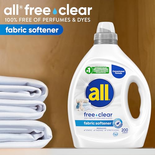all free clear Original Liquid Fabric Softener, Unscented, 80oz, 200 Loads - image 7