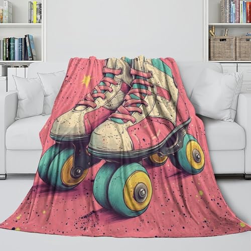 Couverture cadeau mariage retro roller en microfibre pour les nouveaux couples - 6