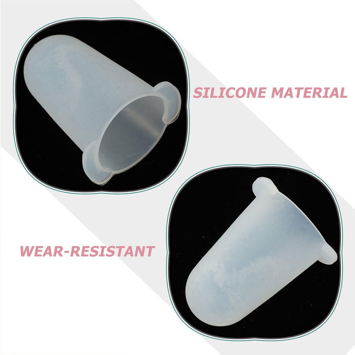 ULTECHNOVO Couvre-Embouts pour Décoration de Gâteaux Accessoires Indispensables 6pcs en Silicone Protecteurs Solide et Polyvalents pour Douilles à Pâtisserie