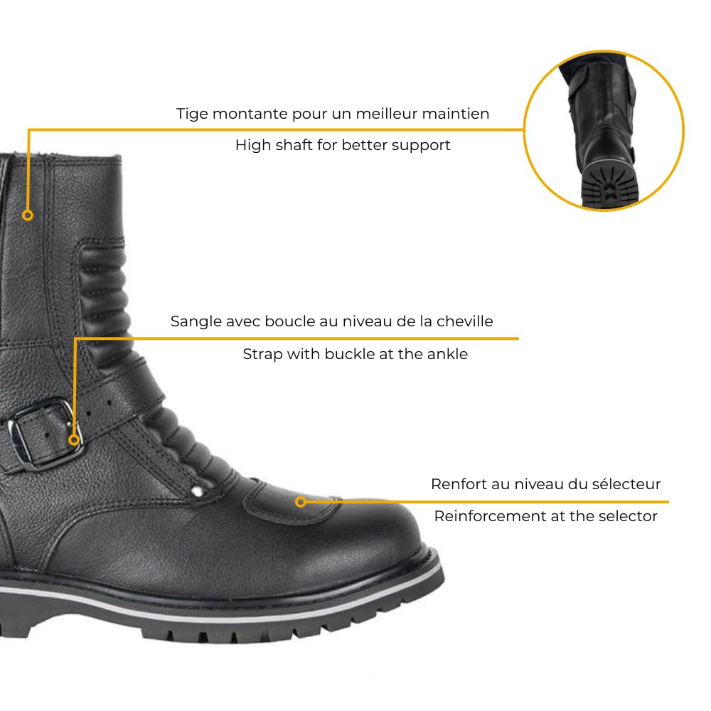 Demi-bottes Moto Certifiées EIGHTY MOTOBLOUZ
