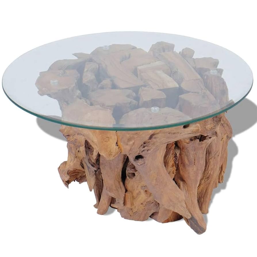 Amazon.com: BLUECC Coffee Tables Solid Teak Driftwood Table