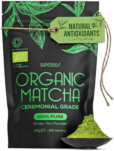 SuperSelf Organic Matcha Powder - Ceremonial Grade & 100% Pure - ...