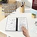 Reusable A5 Dry Erase Notebook Include a Wipeable Pen and Rag,9.4x6.5 Inch Erasable Notebook Whiteboard Notebook,Wipeable Notebook PU Hardcover for Office and Taking Notes(Light Cyan)
