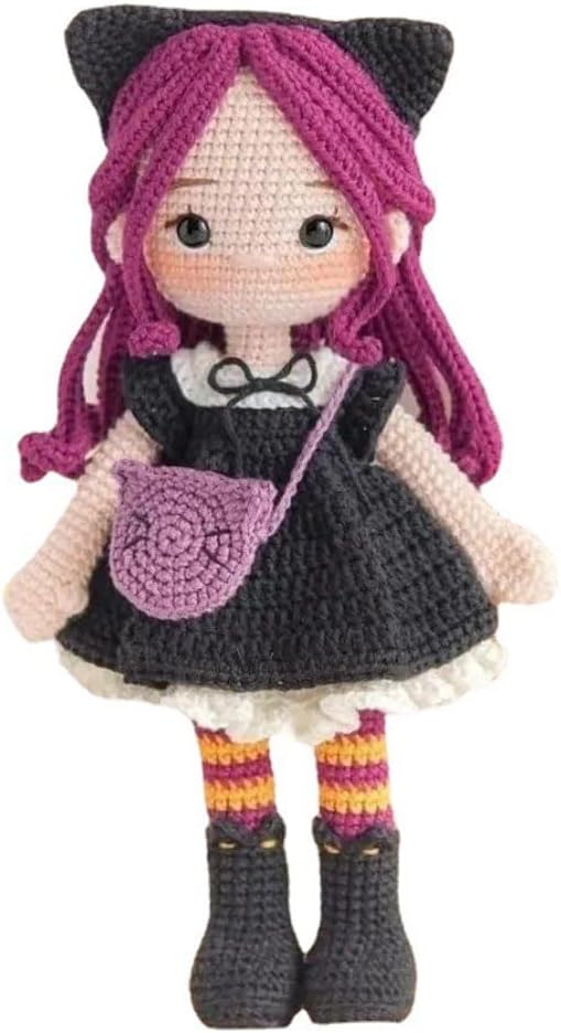 TPRPYN Pretty Gril Crochet Kit Needlework Doll DIY Knitting amigurumi Crocheting Craft Kits Handmake with Yarn Accessories Pattern