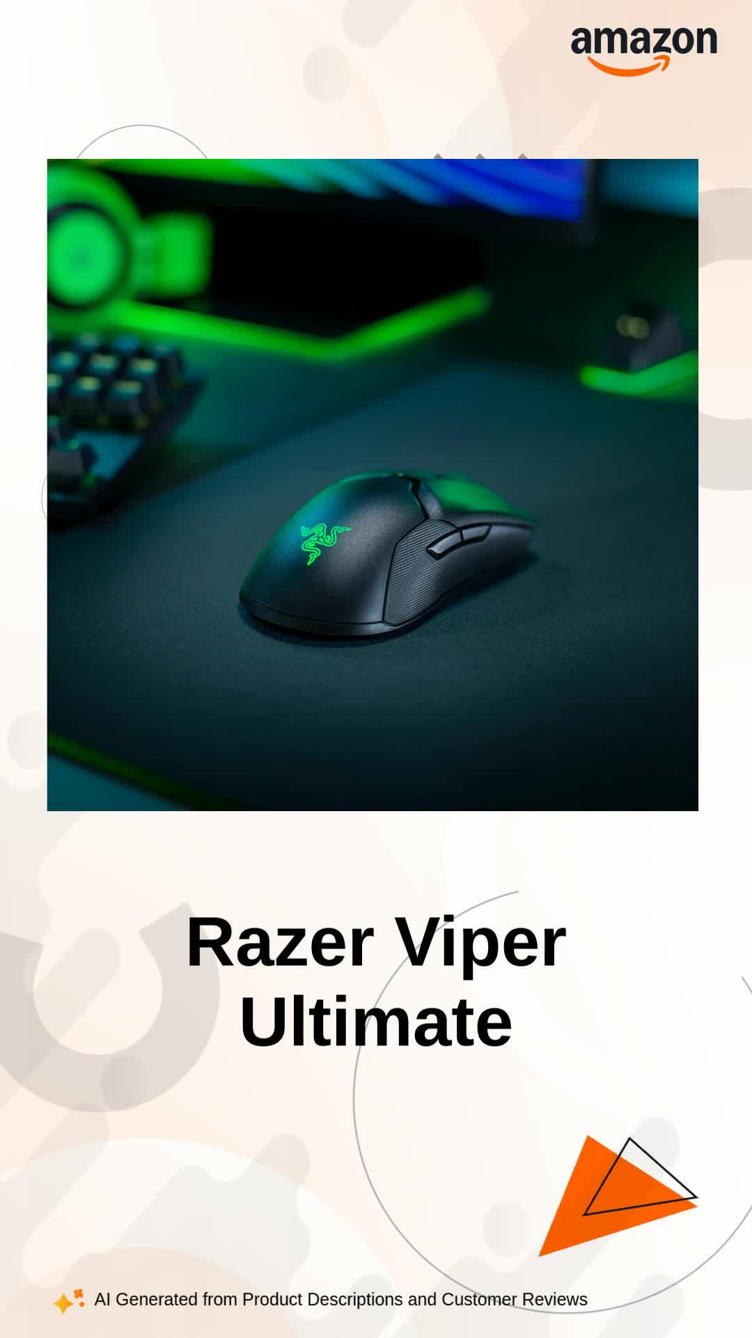 Razer Viper Ultimate Hyperspeed Wireless Gaming Mouse & RGB Dock