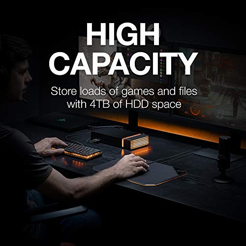 Image of Seagate Firecuda Gaming Dock 4TB External Hard Drive HDD - Thunderbolt 3 with NVMe for PC Laptop (STJF4000400)