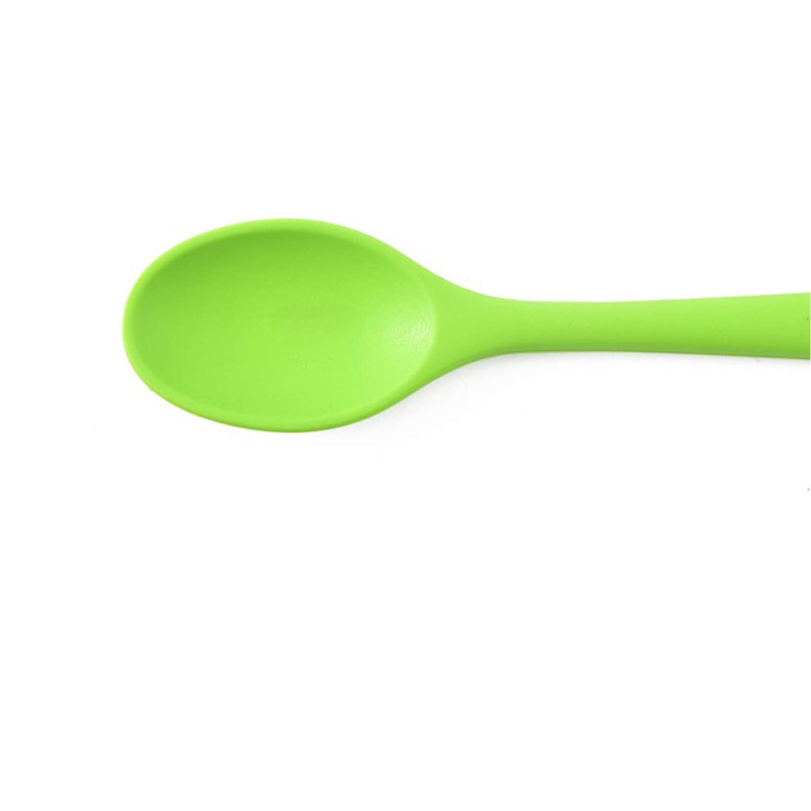 Set 5 Cuillères En Silicone - 20cm - Colorées - Pour Cuisine Anti-Adhésive - Lavable Lave-Vaisselle