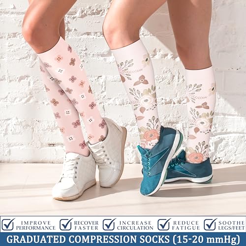 Image of FEYHAY Copper Compression Socks (3 Pairs) 15-20 mmHg Circulation is Best Athletic & Daily for Men & Women, Running, Climbing