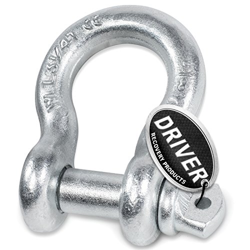 Driver Recovery Products 5/8 in. Bow Shackle w/ 3/4 in. Screw Pin - 6,500 lbs. Capacity