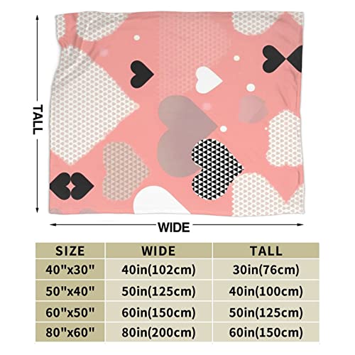 Couverture en micro polaire douce pour la Saint-Valentin, plaid