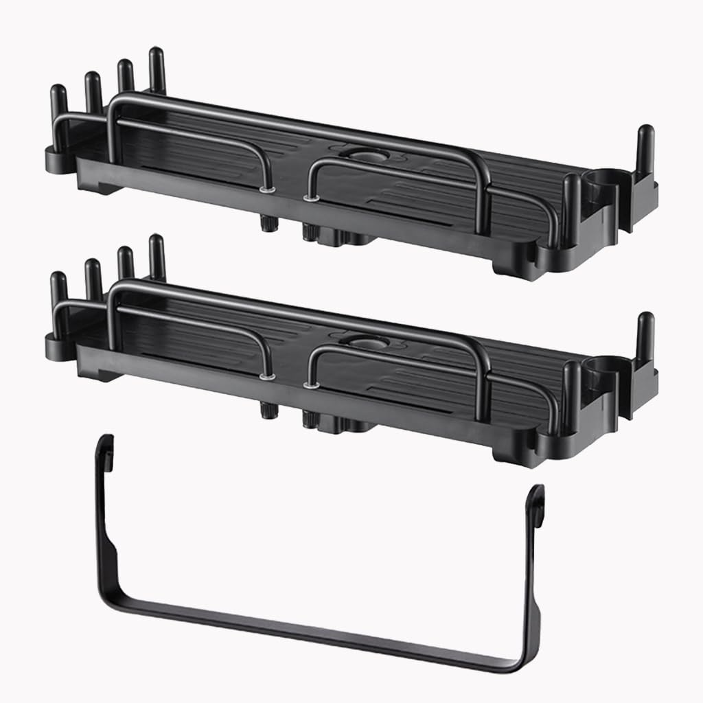 Supports de rangement pour shampooing lot de 2 étagères pour une douche familiale ordonnée