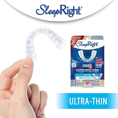 SleepRight ProRX Dental Guard, Ultra-Thin, Custom-Fit, Durable for Teeth Grinding, Comfortable for Sleeping (New Version)