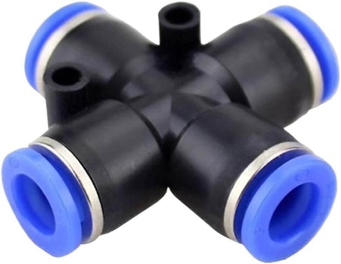 20/50PCS Pneumatic Fittings Quick Connector Air Hose Tube Connectors Plastic PU PY 4mm 6mm 8mm 10mm 12mm Push Into Pluglug (Color : PZA(50PCS), Size : 6mm)