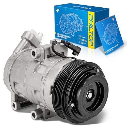 Image of PHILTOP 9L8Z19703A Air Conditioner AC Compressor with Clutch for Ford Escape 2008-2012 3.0L, Mercury Mariner 2007-2011 3.0L, Mazda Tribute 2008-2011 3L
