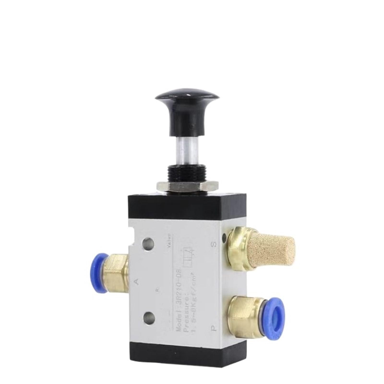 3R110-06 3R210-08 4R210-08 2 Way 3 Ports 5 Position Push and Pull Pneumatic Control Switch Reversing Manual Valve(3R210-08,No Joint)