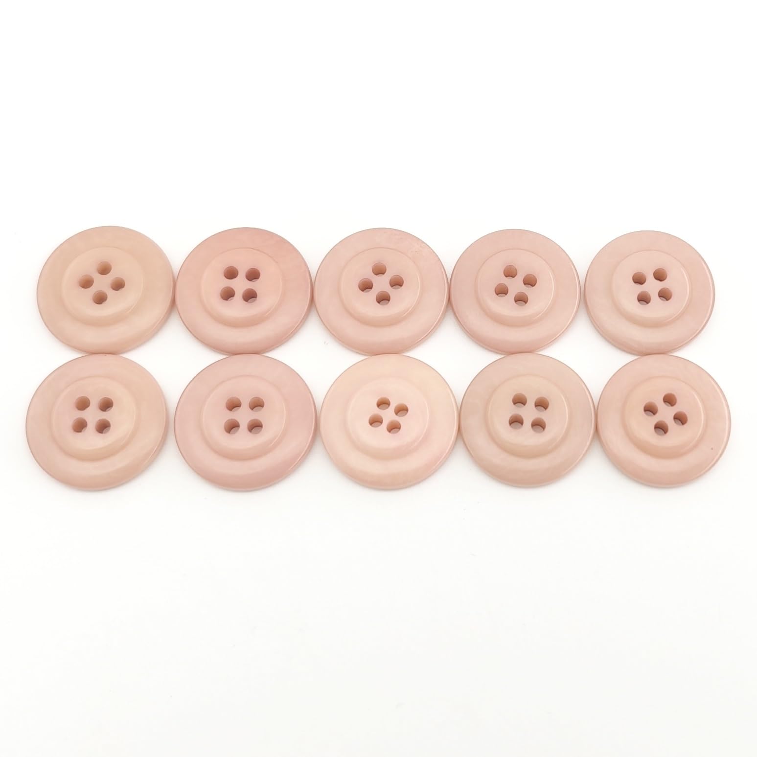 Boutons ronds noix de palmier rose 20mm pour remplacer solidement les attaches fragiles