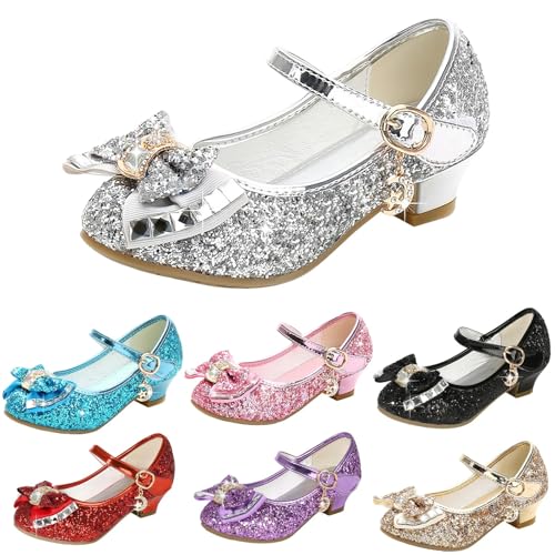 Flower Girls Dress Shoes Toddler Kids Wedding Low Heel Mary Jane Shoes Glitter Flat Shoes Toddler Girl Wedding Sandals3