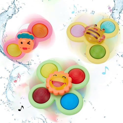 Amazon Brand - Jam & Honey 2 in 1 Fidget Spinner | Suction Spinner Toy for Baby | Popit Toy | Great Birthday Gift | Toys for Kids | Return Gift for Kids | Pop Design (3 Pcs) (B0CRGQ285X) Amazon Price History, Amazon Price Tracker