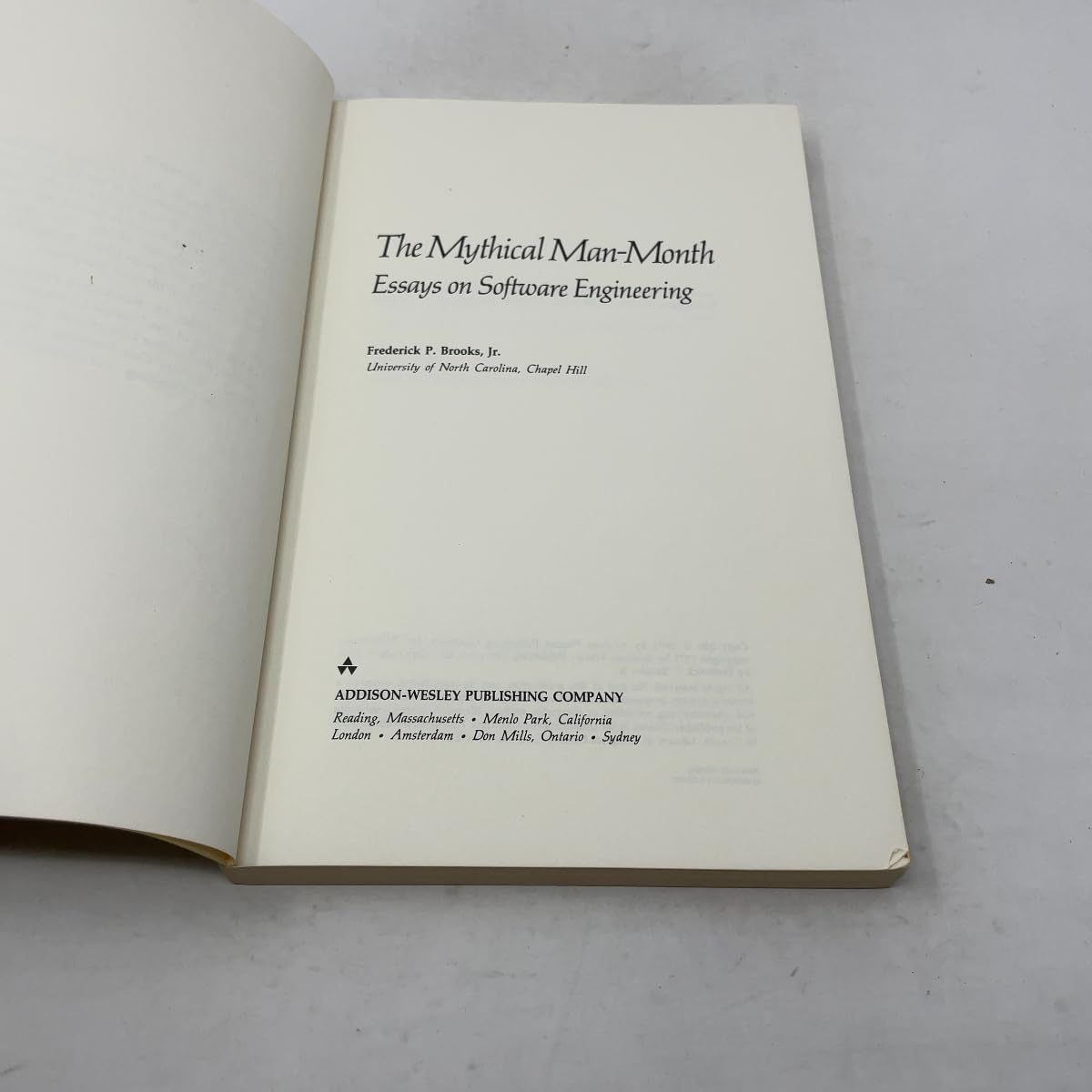 The Mythical Man Month and Other Essays on Software Engineering