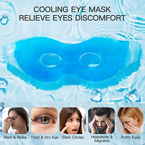 OnaEz Gel-Schlafmaske für Damen & Herren, Innovative Kältetherapie-Augenmaske, Kühlende Augenabdeckung für Kopfs - Image 6