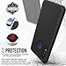 Thinkart Galaxy A20S Case with Tempered Glass Screen Protector,Anti-Slip Non-Slip Texture Protection Hard Cover for Samsung Galaxy A20S Phone (Black)