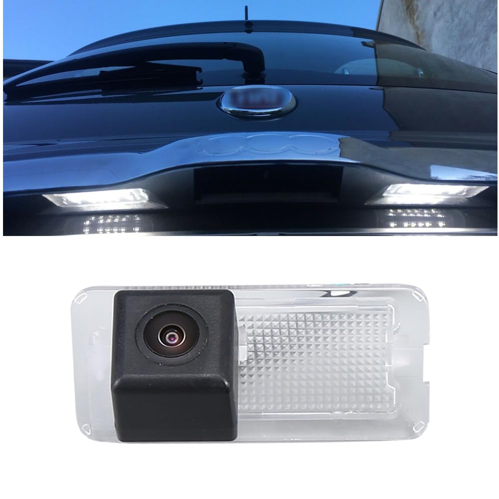 Telecamera Posteriore HD Per Fiat 500/Abarth 500 (2007-2020) E 500C/595C/695C – CCD, Visione Notturna, Impermeabile IPX67 – Sostituto OEM 51800482 - 4