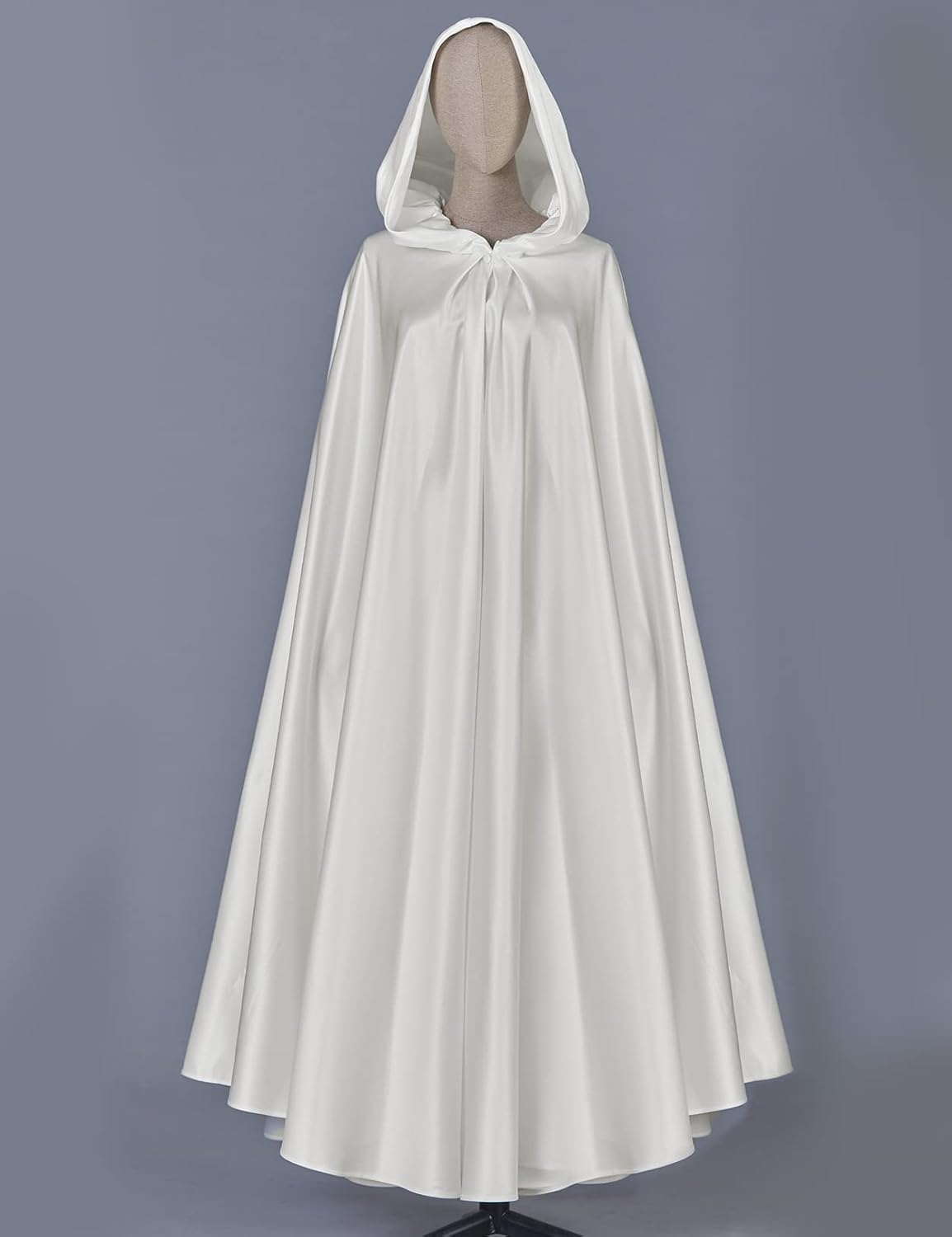 BEAUTELICATE Women's Wedding Hooded Cape Bridal Cloak Poncho Full Length