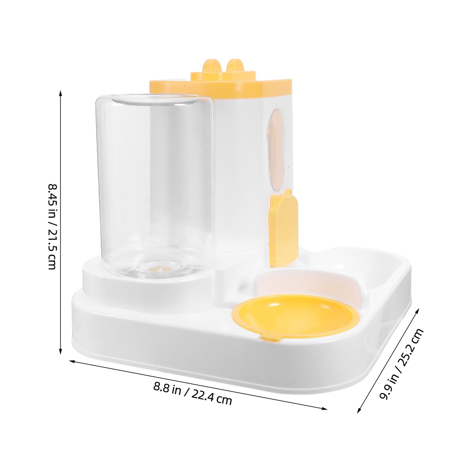 Gatuida Distributore Automatico di Cibo e Acqua per Gatti Piccolo Alimentatore Automatico Silenzioso Grande Capacità e Sensore di Rifornimento Mangiatoia e Abbeveratoio per Piccoli