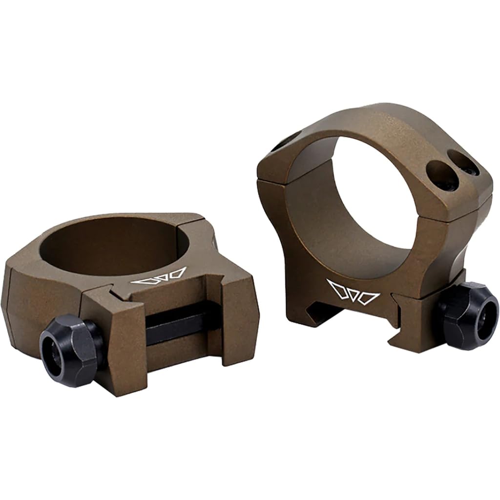 WARNE 7213BB Mountain Tech Scope Mounts, 7075/T6 Aluminium, Fits Picatinny Rails, 30mm Scope Rings, Low Burnt Bronze