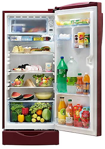 Image of Lloyd 225 L 2 Star Direct Cool Single Door Refrigerator (GLDC242SGWS2PB, Gardenia Wine, With Base Stand)