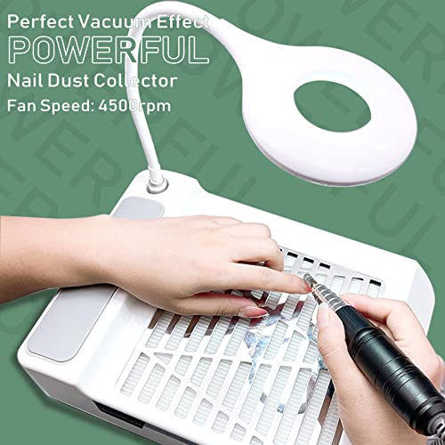 Extractor de polvo para uñas BQAN 60w con lámpara y filtro miniatura 2