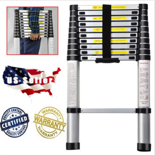 Luisladders 10.5ft Telescoping Ladder Aluminum Telescopic Extension EN131 330 Pound Capacity Tall Multi