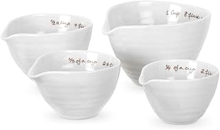 26 Black and White Kitchen Ideas That Never Go Out of Style 147 Portmeirion Sophie Conran White Measuring Cups, Set of 4 Fine Porcelain ...
