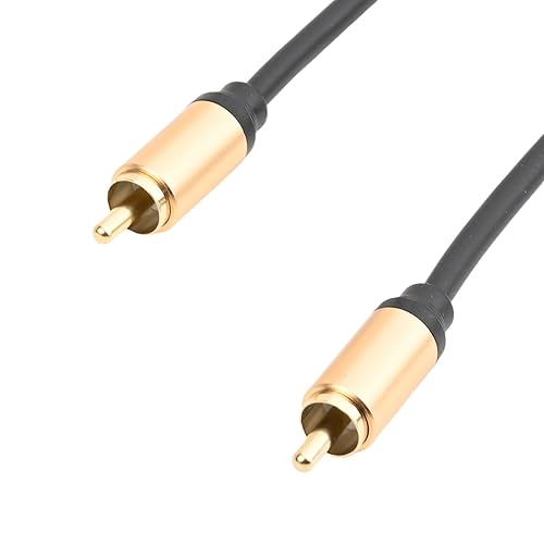 Miniatura 3 de Cable coaxial de audio y video mejorado, cable coaxial RCA con enchufe macho a macho chapado en oro de 24 quilates, extensión de videoaudio AV,