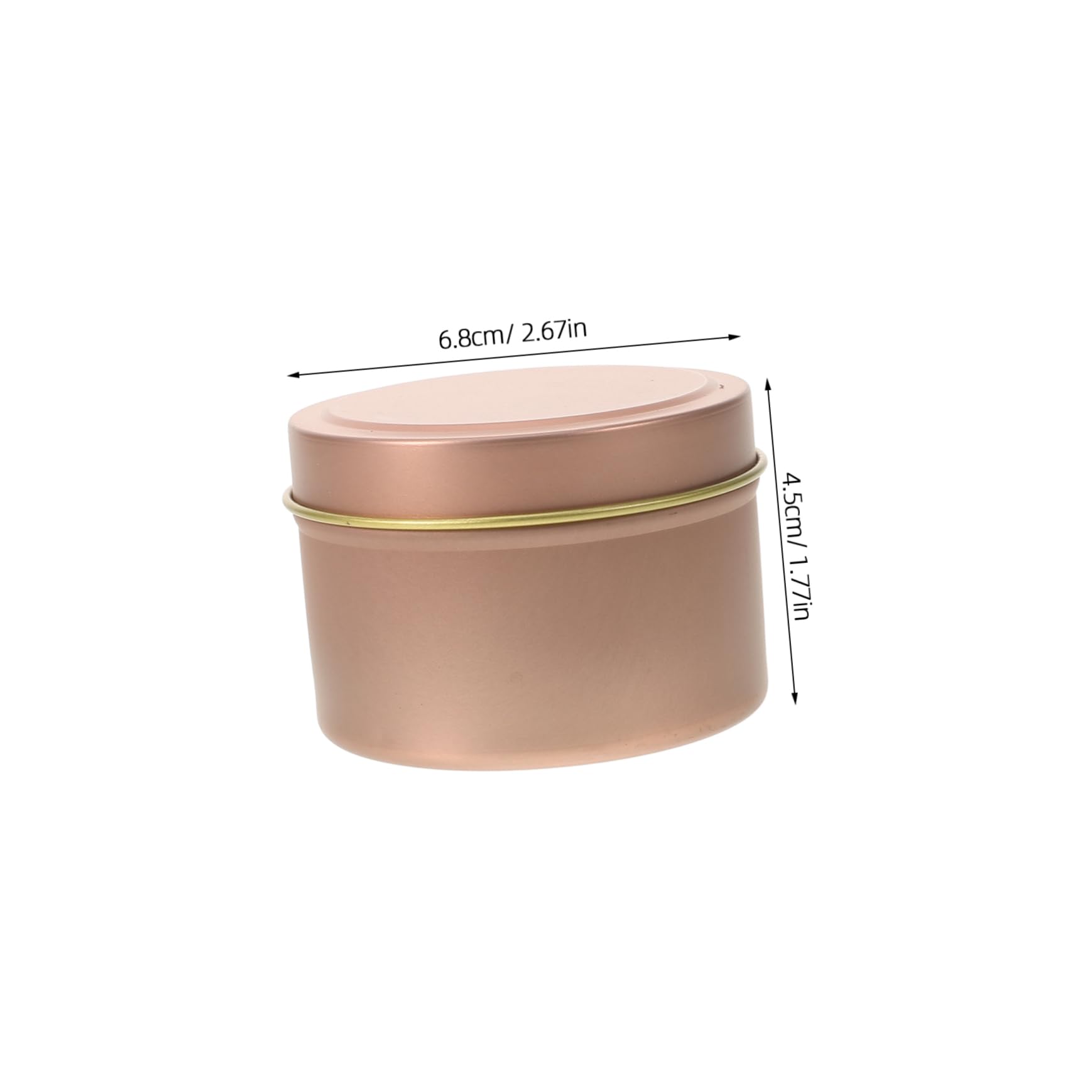 Cabilock 12pcs Candle Tins with Lids Metal Containers for Candle Making for Storage Frosted Finish for Home Decor