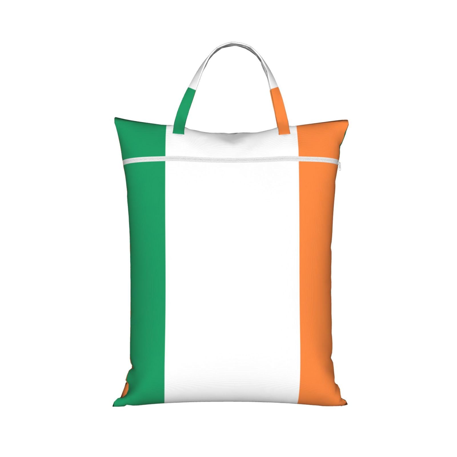 Pphgut 1 Pc Irish Flag Print Travel Laundry Bag Portable Dirt Clothes Bags Daily Hiking Camping Vacation