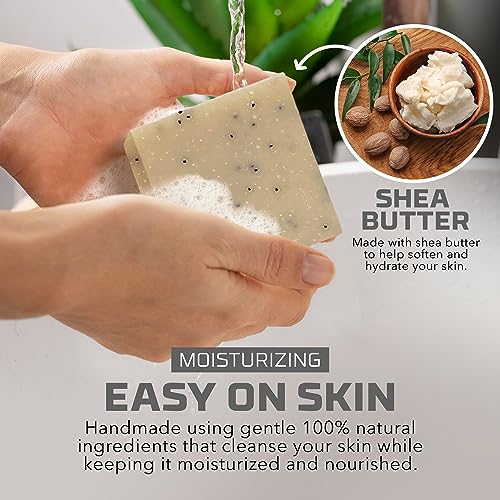 Age Of Sage Natural Bar Soap For Men - Vegan Bath Soap Bars Gift Set - Handmade Cold Process Artisan Soaps With Essential Oil, All Moisturizing Wash Soaps, Fragrant Mechanics Soap Scent (4 Pack) #TOP4
