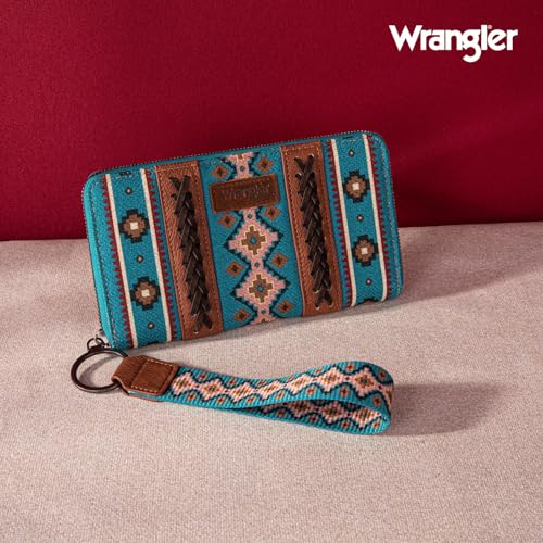 Image of X Wrangler Wristlet Western Wallet Boho Aztec Credit Card Holder for Women