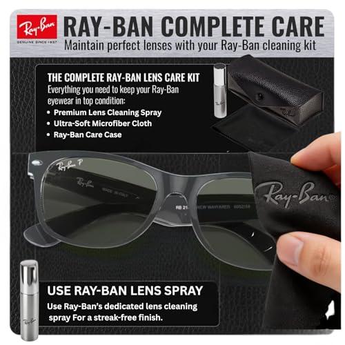 Image of Ray-Ban RB2132 NEW WAYFARER CLASSIC Square Shaped Sunglasses for Men & Women with Official RAYBAN Eyewear Kit