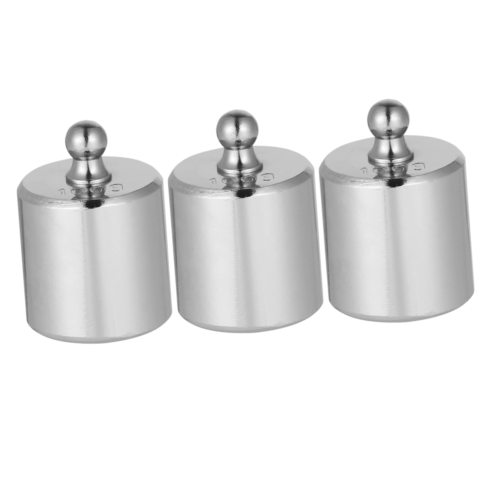 ULTECHNOVO Pesas De Calibración Cromadas De Acero 100 g M2 Estándar, Juego De 3 Piezas Para Balanza Electrónica, Instrumento Educativo y Uso En Laboratorio Científico
