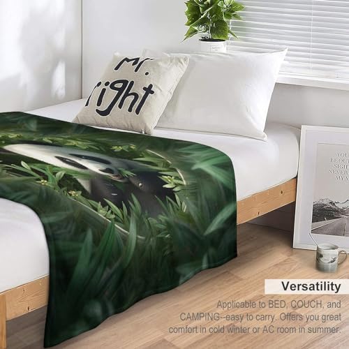 Couverture polaire panda pour des soirées cocooning confortables sur le canapé