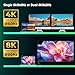 40Gbps for Thunderbolt 4 Cable 4FT, 240W Charging, 8K@60Hz, 4K@144Hz, USB C Display Cable, USB4 Cable for iPhone 17, MacBook Air, iPad, Samsung, Mac mini M4 / M4 Pro