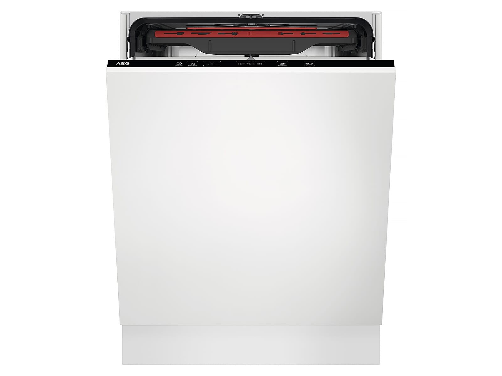 AEG Vollintegrierbarer Einbaugeschirrspüler mit AirDry-Technologie und AutoSense, Edelstahl, 10.5 Liter Wasserverbrauch, 44 dB, 5 Programme, Hocheinbau geeignet